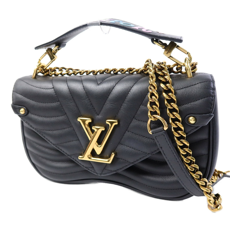LOUIS VUITTON 牛皮皮革New Wave PM鏈帶手挽肩背兩用袋-2