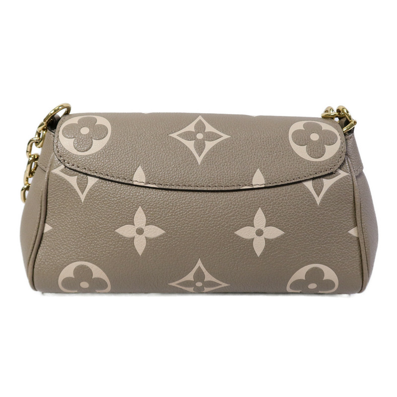LOUIS VUITTON Monogram Empreinte Favorite金扣鏈帶肩背袋灰色-1