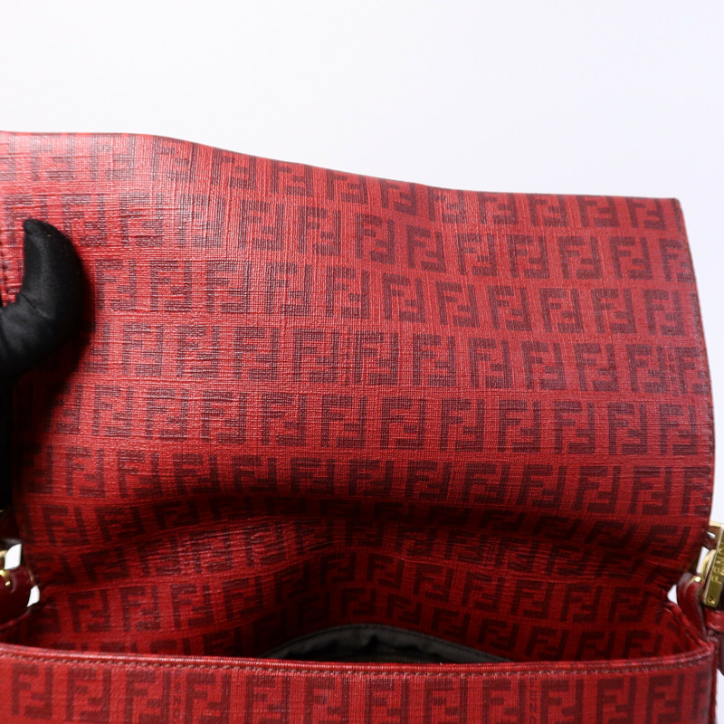 FENDI 塗層帆布Zucchino Mamma  Baguette肩背袋-18
