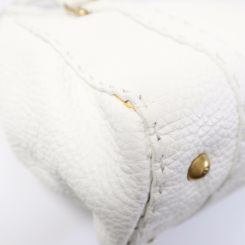 FENDI 牛皮皮革Selleria Linda Bag手挽袋-9