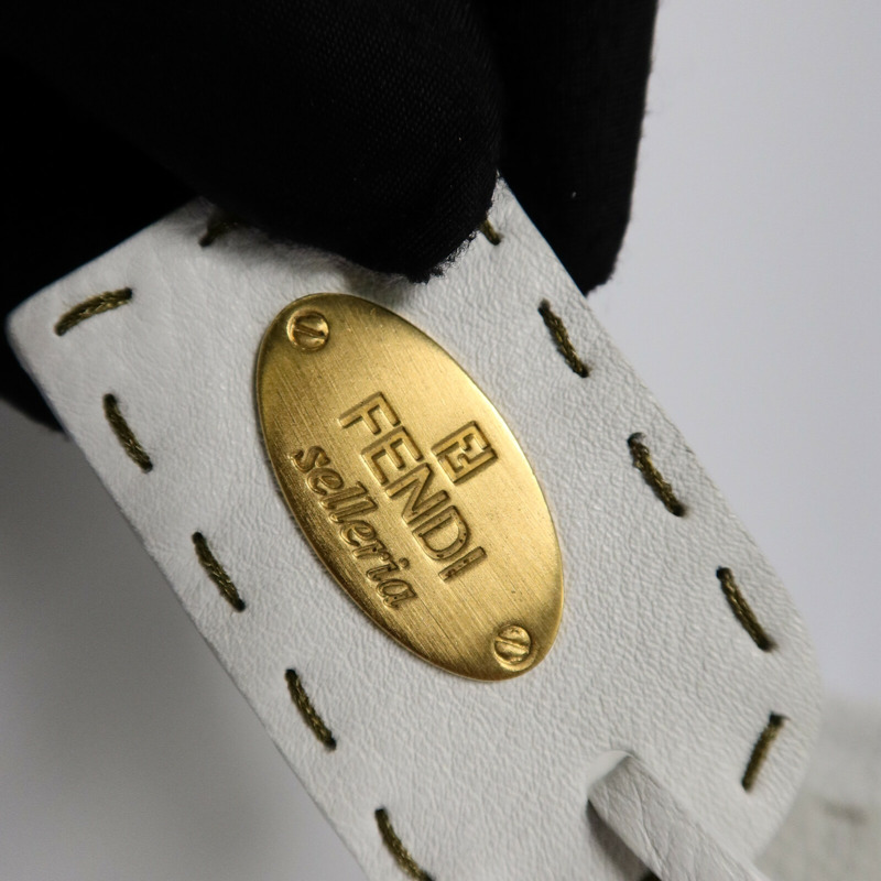 FENDI 牛皮皮革Selleria Linda Bag手挽袋-13