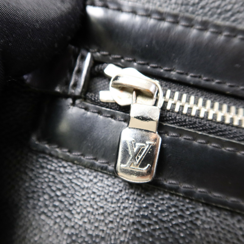 LOUIS VUITTON Damier Graghite Daniel MM銀扣肩背袋-6