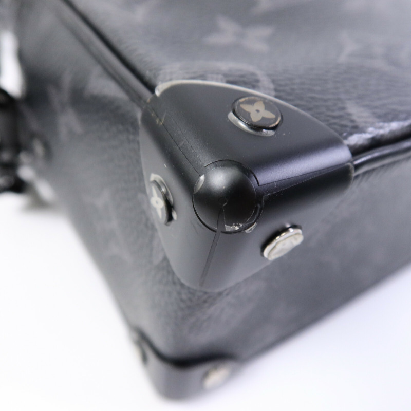 LOUIS VUITTON Monogram Eclipse Mini Soft Trunk肩背袋-11