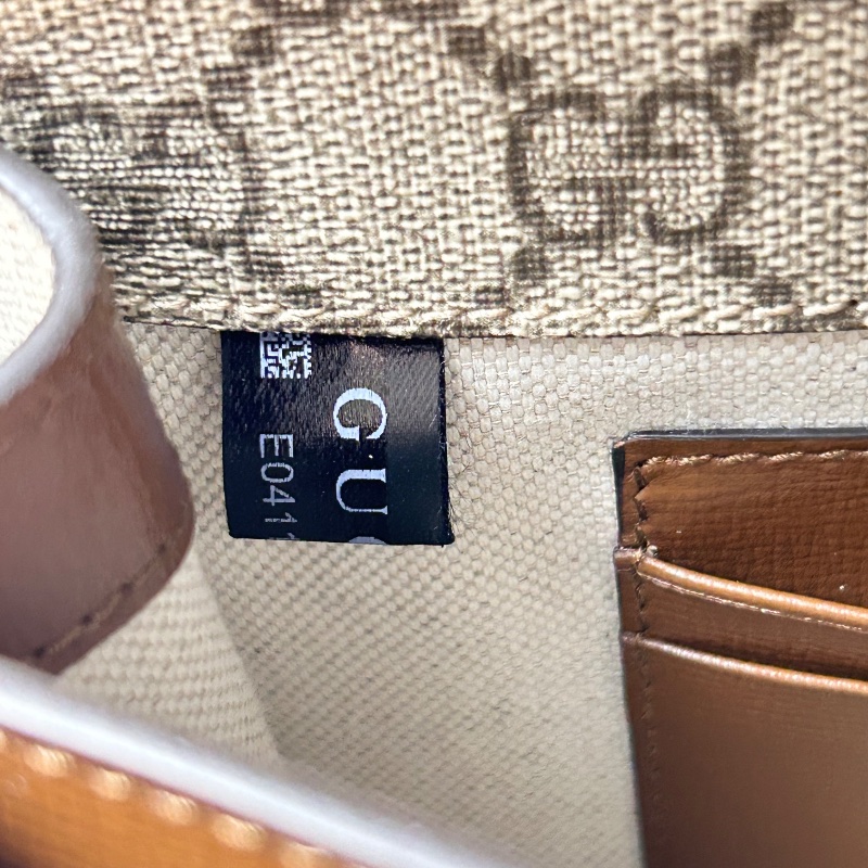 Gucci 雙G Retro系列 Supreme帆布復古馬鞍型肩背斜背包-24