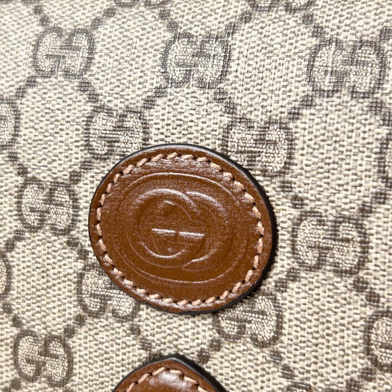 Gucci 雙G Retro系列 Supreme帆布復古馬鞍型肩背斜背包-25