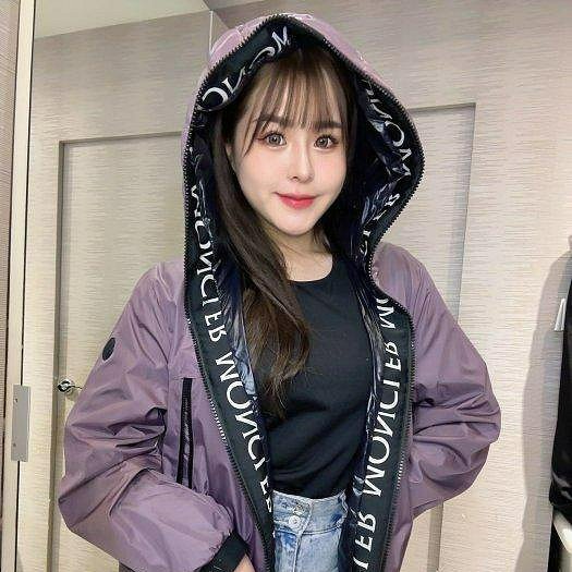 💎Han's house精品服飾💎moncler Bassias 字母 羽絨 拼接 防水 尼龍 風衣 連帽 外套-0