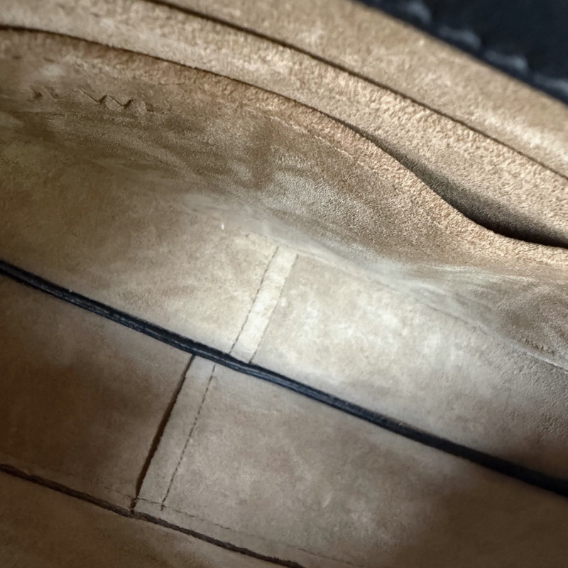 Loewe羅意威Gate Dual mini黑色寬肩帶馬鞍包 底長21cm-7