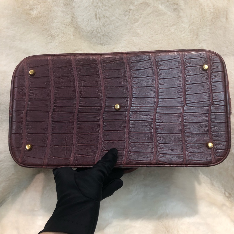 LV 啡紅色鱷魚皮 2Way Alma IA623-4