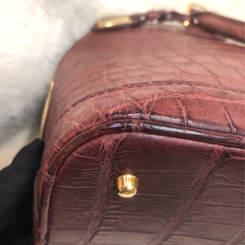 LV 啡紅色鱷魚皮 2Way Alma IA623-10
