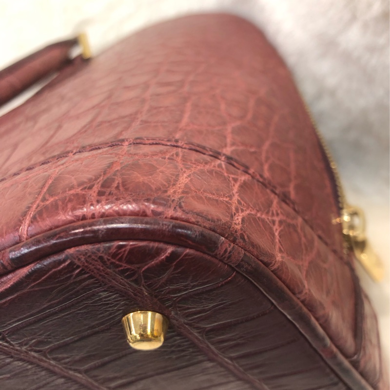 LV 啡紅色鱷魚皮 2Way Alma IA623-11