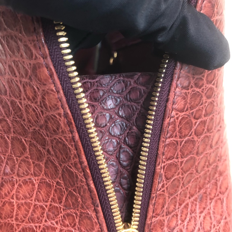 LV 啡紅色鱷魚皮 2Way Alma IA623-14