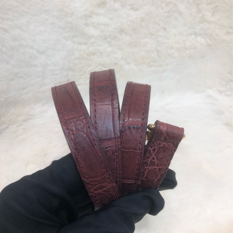 LV 啡紅色鱷魚皮 2Way Alma IA623-16