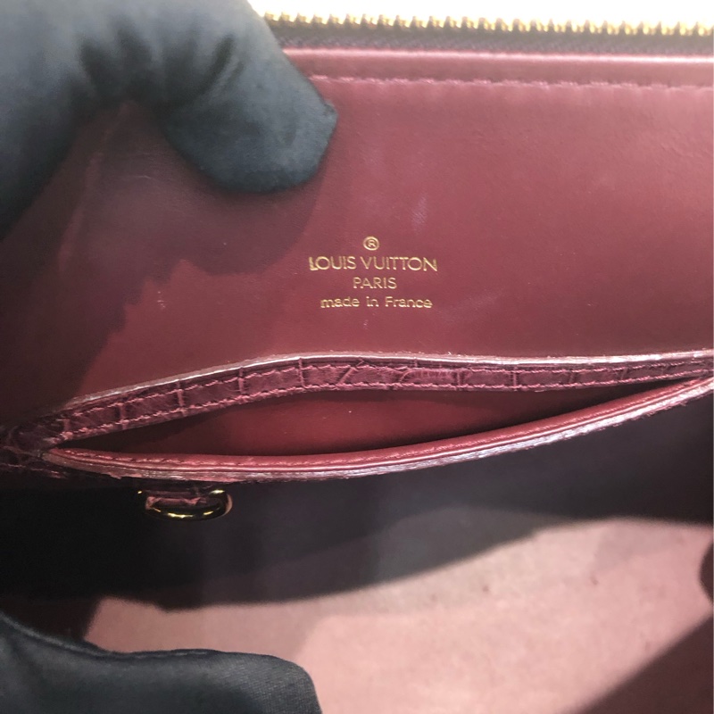 LV 啡紅色鱷魚皮 2Way Alma IA623-20