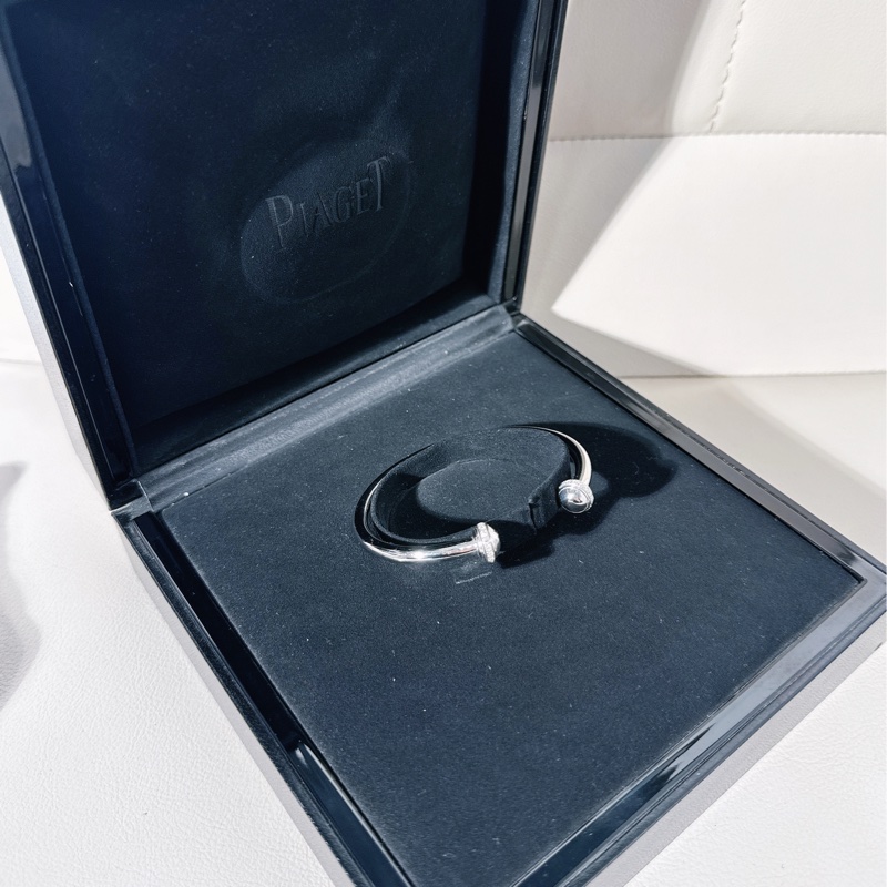 Piaget 伯爵possession時來運轉白金滾珠帶鑽手鐲，16 號-2
