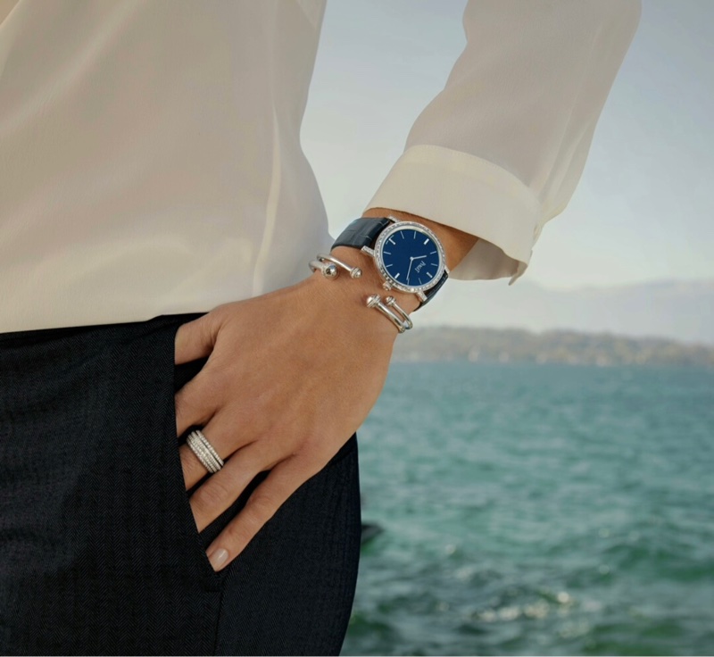 Piaget 伯爵possession時來運轉白金滾珠帶鑽手鐲，16 號-8