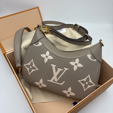 Louis Vuitton 路易威登 Bagatelle 大象灰牛角包 芯片款
