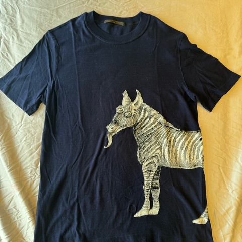 Louis Vuitton 短袖深藍斑馬T shirt