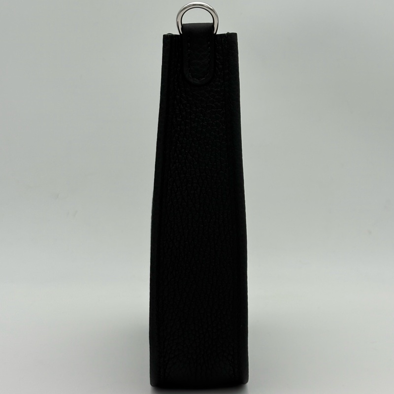 Hermes 愛馬仕Evelyne mini 黑色K刻銀扣 肩帶扣膜在。盒 防塵袋-3