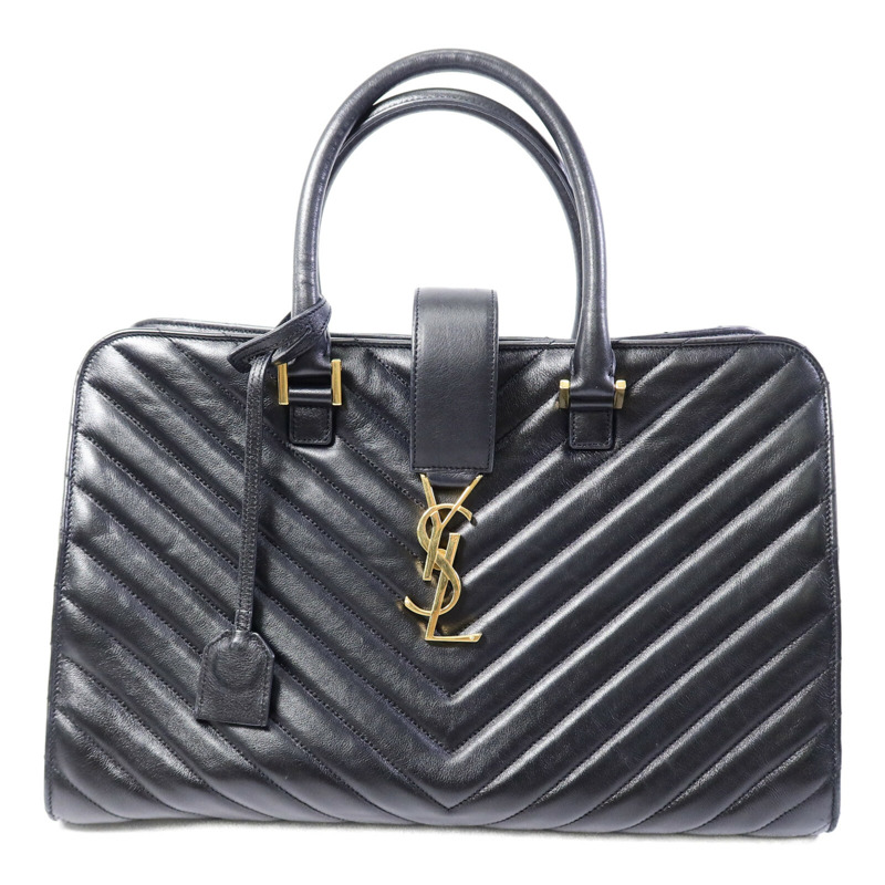 SAINT LAURENT 羊皮皮革Cabas Chyc金扣手挽袋-0