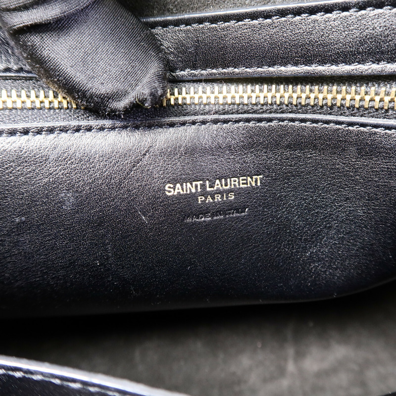 SAINT LAURENT 羊皮皮革Cabas Chyc金扣手挽袋-5