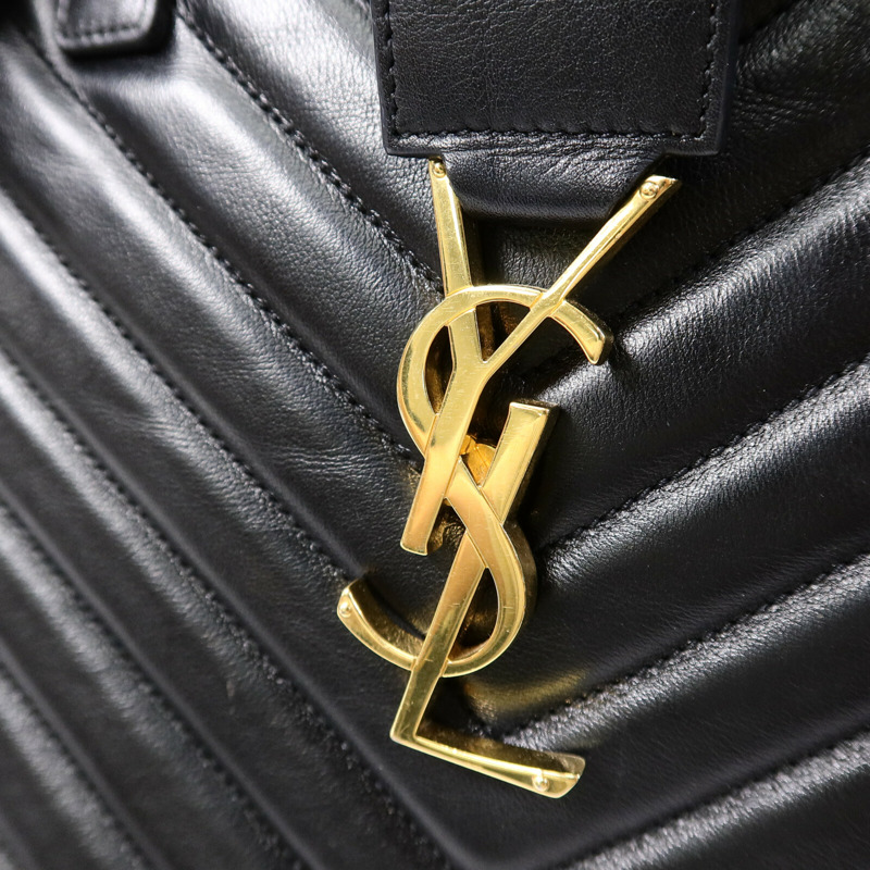 SAINT LAURENT 羊皮皮革Cabas Chyc金扣手挽袋-6