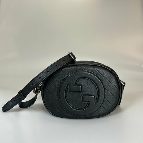 GUCCI 760175 黑Blondie橢圓相機包