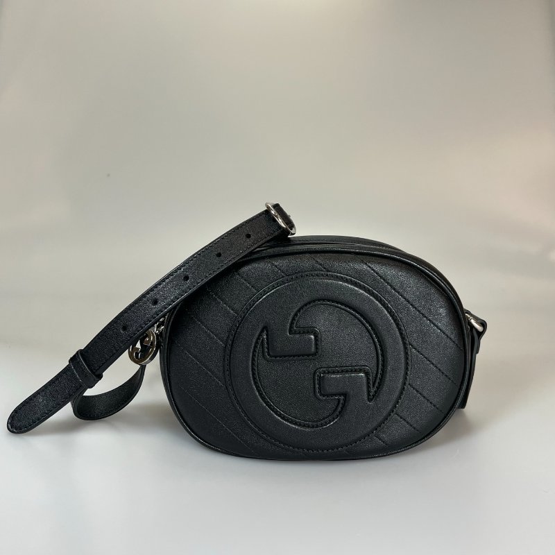 GUCCI 760175 黑Blondie橢圓相機包-0