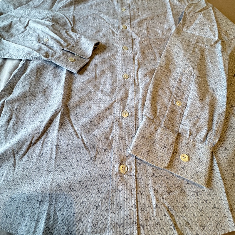 LV Louis Vuitton 長袖 Monogram 襯衫-13