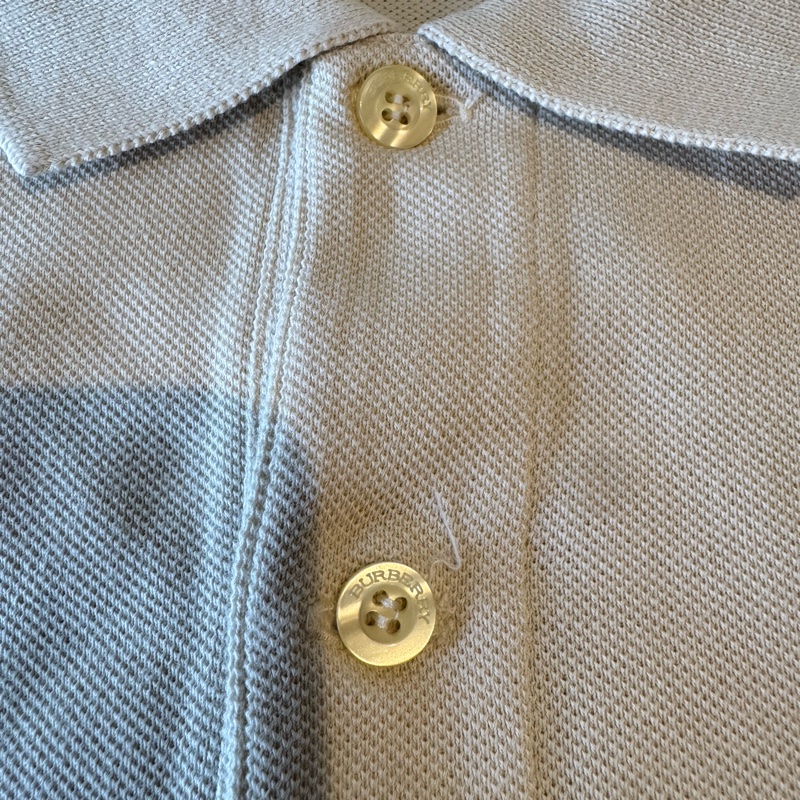 Burberry 短袖米色Polo衫-2