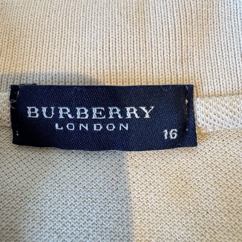 Burberry 短袖米色Polo衫-4