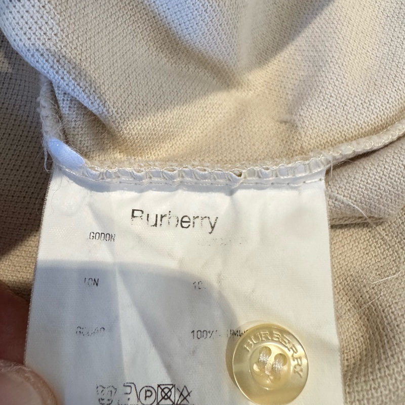 Burberry 短袖米色Polo衫-32