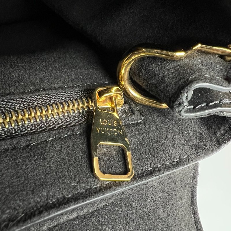 LV M43125 黑拚老花One Handle Flap MM側肩包-8