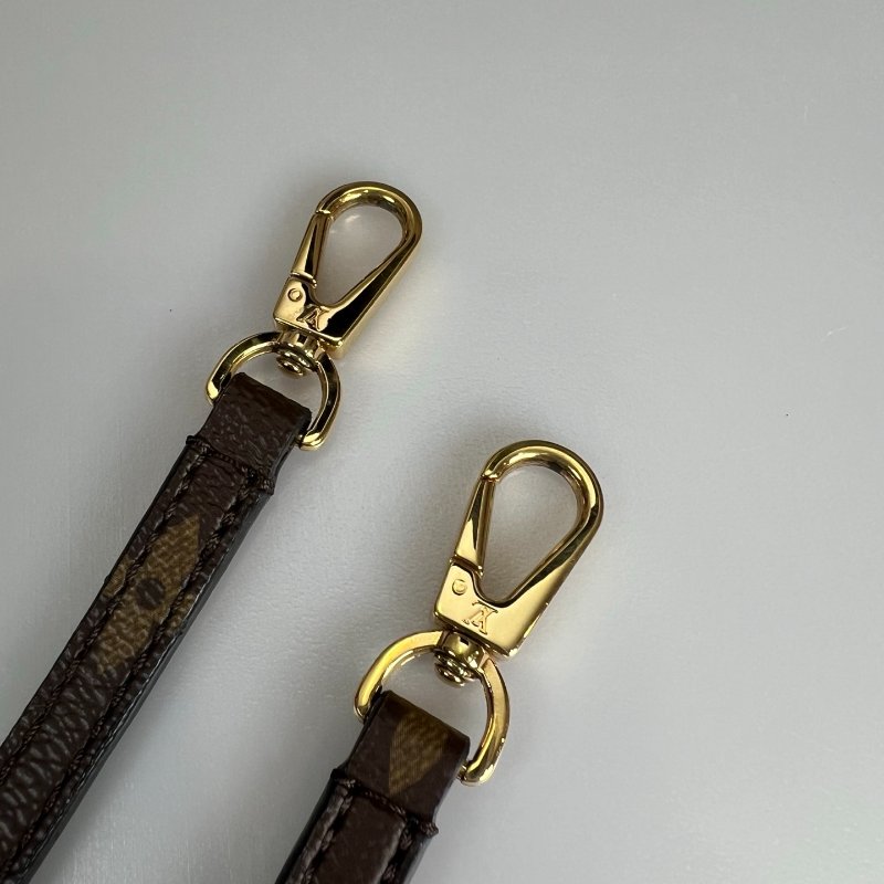 LV M43125 黑拚老花One Handle Flap MM側肩包-13