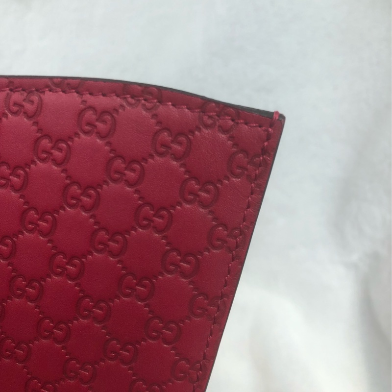 Gucci Microguccissima Red I Pad Case IA642-13