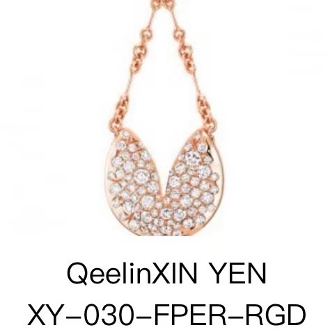 Qeelin麒麟 限量款 Xin Yen 心願系列 玫瑰金滿鑽耳環-8