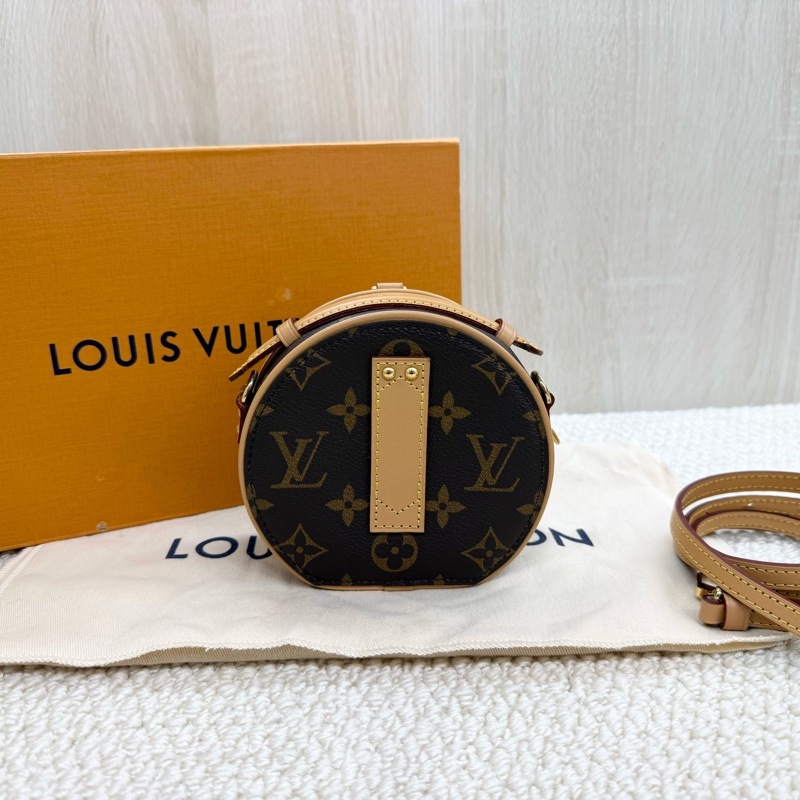 LV可愛爆擊💕原花Mini Boite Chapeau圓餅包m44699-2