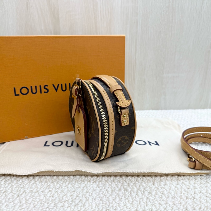 LV可愛爆擊💕原花Mini Boite Chapeau圓餅包m44699-3