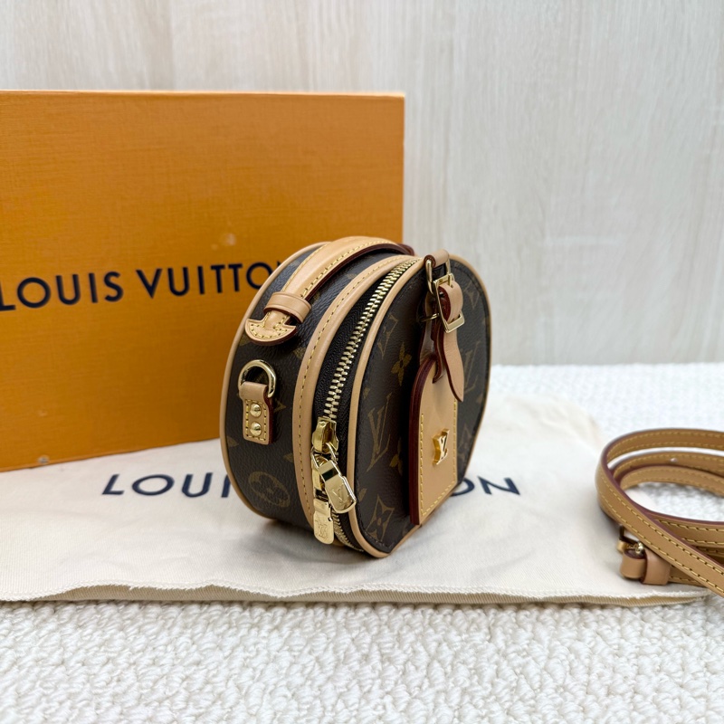 LV可愛爆擊💕原花Mini Boite Chapeau圓餅包m44699-4