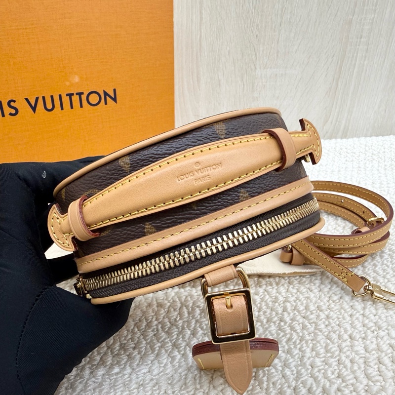 LV可愛爆擊💕原花Mini Boite Chapeau圓餅包m44699-5