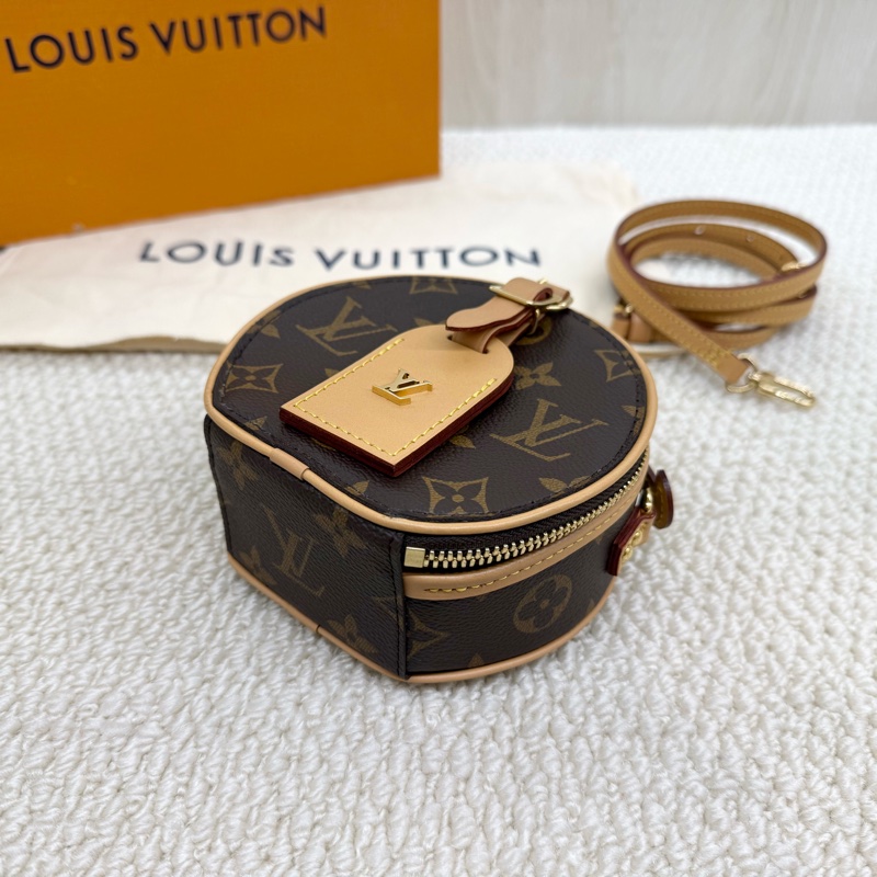 LV可愛爆擊💕原花Mini Boite Chapeau圓餅包m44699-7