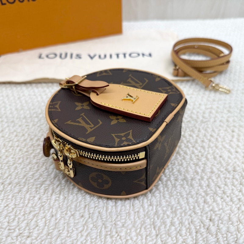 LV可愛爆擊💕原花Mini Boite Chapeau圓餅包m44699-8