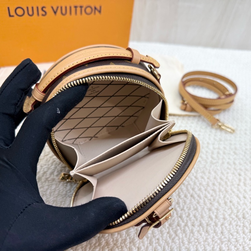 LV可愛爆擊💕原花Mini Boite Chapeau圓餅包m44699-9