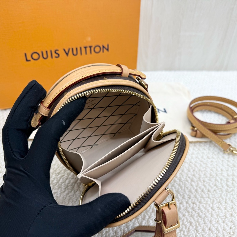 LV可愛爆擊💕原花Mini Boite Chapeau圓餅包m44699-11