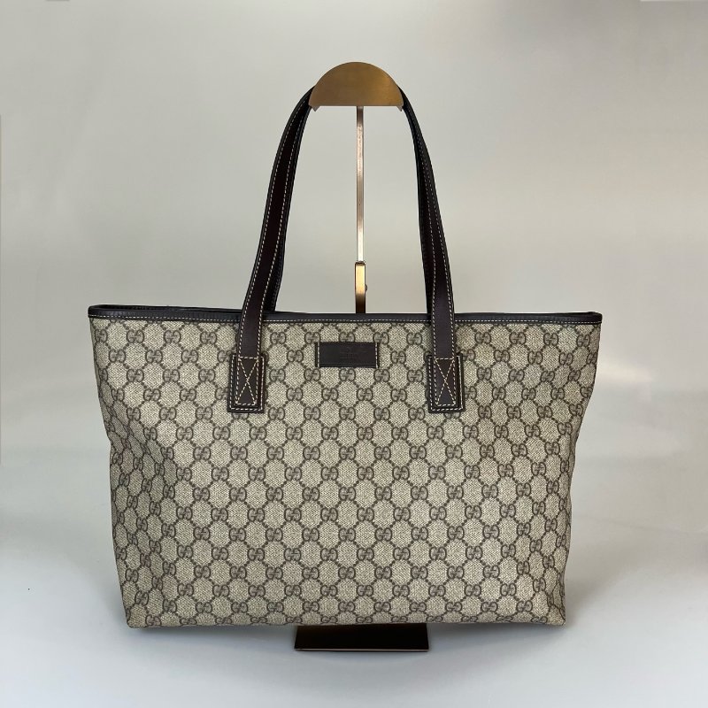 GUCCI 211137 老花帆布托特包-0