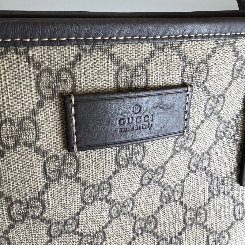 GUCCI 211137 老花帆布托特包-9