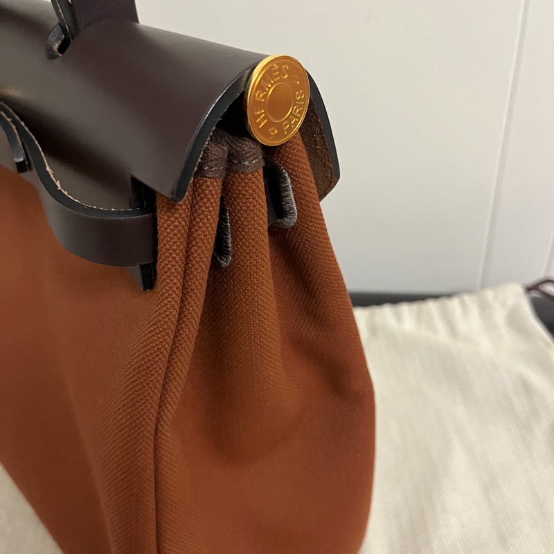 95%新 愛馬仕 herbag 31cm金扣-11