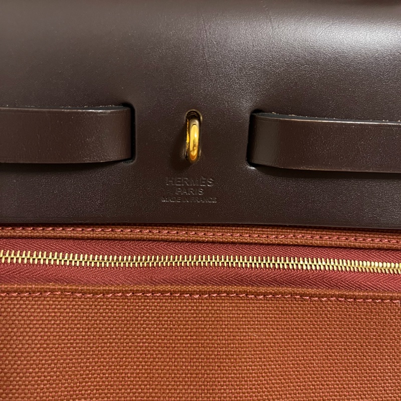 95%新 愛馬仕 herbag 31cm金扣-15