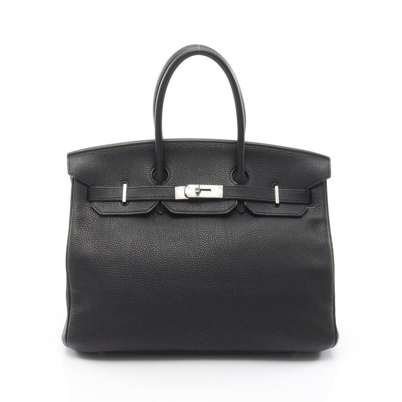 愛馬仕 Birkin 35 手提包，Togo 皮革，黑色，二手女款-0