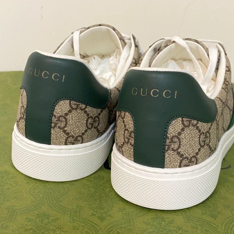 Gucci正品 原花Ophidia平底休閒鞋#9-4