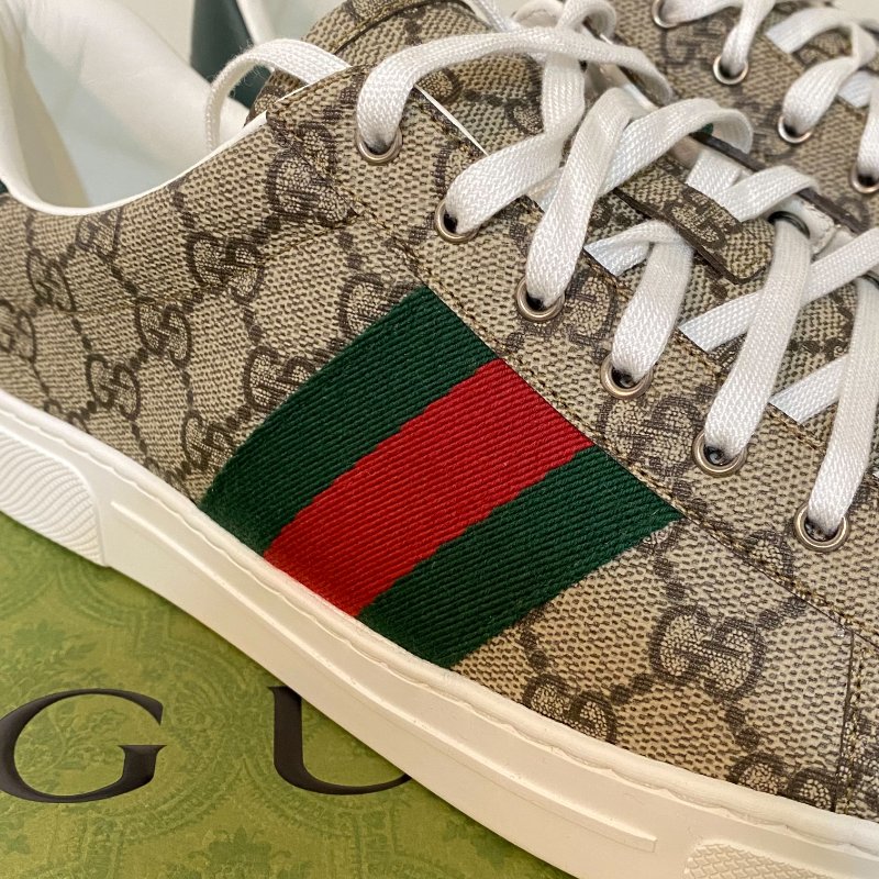 Gucci正品 原花Ophidia平底休閒鞋#9-5